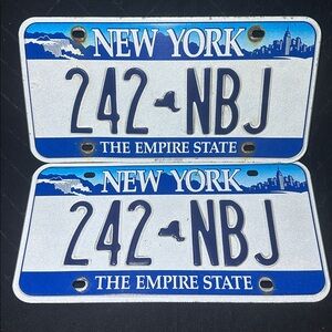 Vintage 2001 New York~ The Empire State License Plates